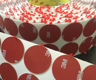Porcellana Punti rotondi taglianti di nastro adesivo su ordinazione di forma di nastro adesivo con le linguette fornitore