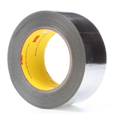 3M 363 & 3M 363L. Nastro di tessuto in vetro in foglio di alluminio. Nastro ad alta temperatura. 0,19 mm. Adesivo trasparente in silicone. fornitore