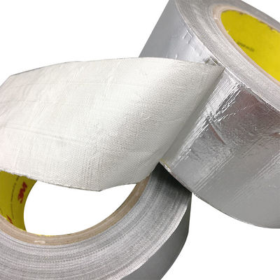3M 363 & 3M 363L. Nastro di tessuto in vetro in foglio di alluminio. Nastro ad alta temperatura. 0,19 mm. Adesivo trasparente in silicone. fornitore