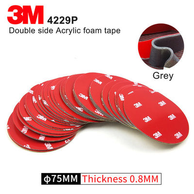 Nastro biadesivo in schiuma acrilica 3M 4229P Kiss Cut | 75MM | Cerchio | Grigio | Nastro per auto fornitore