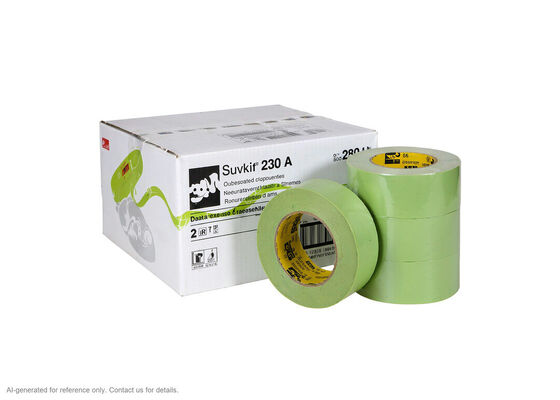 3M Scotch 233+ | Green Crepe Paper | 0.17 mm | 121 °C for 30 min | Collision Repair Grade fornitore