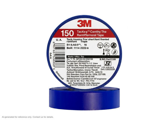 3M Temflex 150 | 0.13 mm PVC Vinyl | 600 V Rated | Self-Extinguishing | Six Colors fornitore